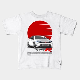 Civic Type R 2023 (White) Kids T-Shirt